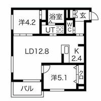 FLAX CITY ASABU202の間取り