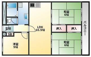 有宏ハイツ205の間取り