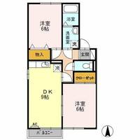 グレイス鶴が沢 B棟の間取り