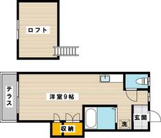 シティベール八王寺203の間取り