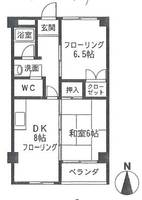 コーポラス伏見513の間取り