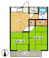 テラス逢坂103の間取り