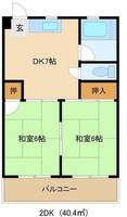 愛知県名古屋市名東区文教台2丁目(マンション)の賃貸物件501の間取り