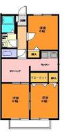 愛知県豊橋市多米西町3丁目(アパート)の賃貸物件の間取り