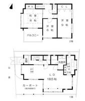 兵庫県神戸市東灘区御影3丁目(一戸建)の賃貸物件の間取り