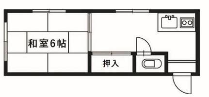 京都府京都市左京区岡崎西福ノ川町(マンション)の賃貸物件の間取り