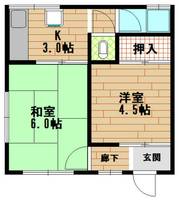 下原マンションの間取り