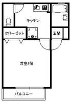 大阪府箕面市箕面5丁目(アパート)の賃貸物件の間取り