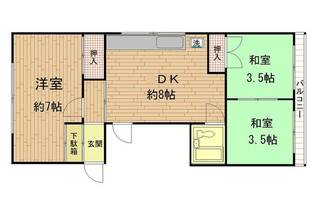 リュウマンション1Fの間取り