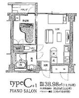 大阪府豊中市豊南町西2丁目(マンション)の賃貸物件の間取り