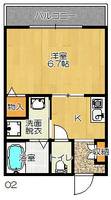 Gクレフ202の間取り