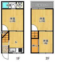 桑原貸家の間取り