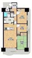 和泉鶴山台アーバンコンフォートの間取り