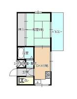 奈良県大和郡山市筒井町(マンション)の賃貸物件の間取り