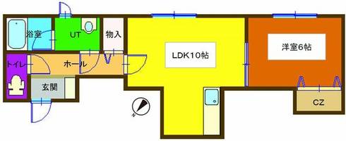 ウェンディクレセントⅢ205の間取り
