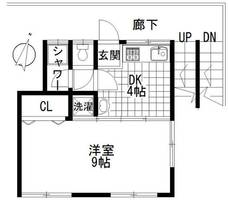 兵庫県神戸市灘区国玉通2丁目(アパート)の賃貸物件の間取り