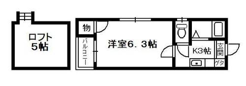 エクセルハイツ姪浜Ⅰ105の間取り