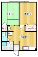 福岡県北九州市小倉南区若園1丁目(アパート)の賃貸物件の間取り