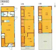 愛知県名古屋市港区名港2丁目(一戸建)の賃貸物件の間取り