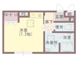 兵庫県姫路市広畑区西蒲田(マンション)の賃貸物件の間取り