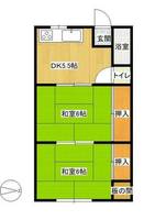 愛知県あま市甚目寺山之浦(アパート)の賃貸物件の間取り