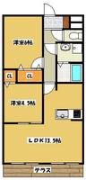 フォレストメゾン打越305の間取り