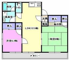 福岡県八女郡広川町大字日吉(アパート)の賃貸物件の間取り
