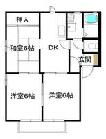 セントラルハイツB棟101の間取り