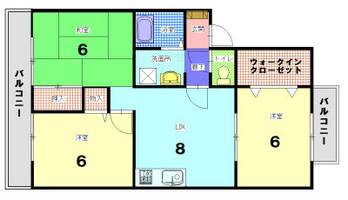エスポワールドミールの間取り