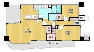 アメニティ南草津Ⅵの間取り