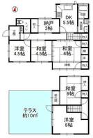兵庫県相生市那波西本町(一戸建)の賃貸物件の間取り