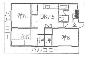 医生ケ丘ビル207の間取り