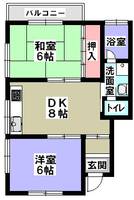 八木ハイツの間取り