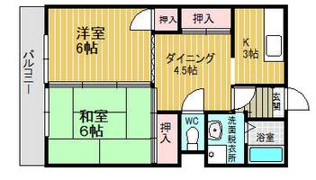 サニーコーポ202の間取り