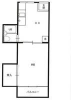武石第五コーポ202の間取り