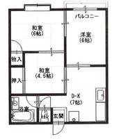プロムナードよしだの間取り