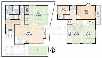 大阪府枚方市茄子作4丁目(一戸建)の賃貸物件の間取り