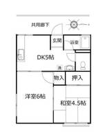 奈良県磯城郡三宅町大字伴堂(アパート)の賃貸物件の間取り