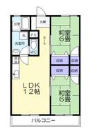 愛知県豊橋市菰口町5丁目(マンション)の賃貸物件の間取り