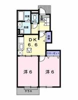 ジュネス感田Bの間取り