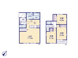 愛知県豊橋市多米中町2丁目(一戸建)の賃貸物件の間取り