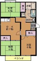 兵庫県芦屋市浜芦屋町(アパート)の賃貸物件の間取り