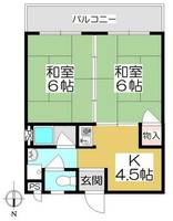 グレース16 2階201の間取り