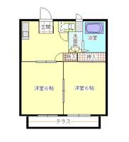 大阪府大阪市淀川区三国本町2丁目(マンション)の賃貸物件の間取り