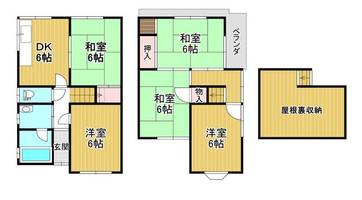 奈良県大和郡山市額田部北町(一戸建)の賃貸物件の間取り
