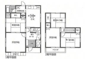 愛知県豊橋市忠興2丁目(一戸建)の賃貸物件の間取り