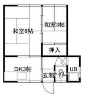 橋本市原田貸アパートの間取り
