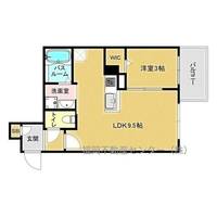 福岡県福岡市博多区元町1丁目(マンション)の賃貸物件の間取り