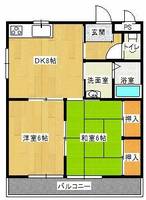 福岡県八女郡広川町大字新代(アパート)の賃貸物件の間取り