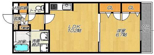 メゾンリヴィエールの間取り